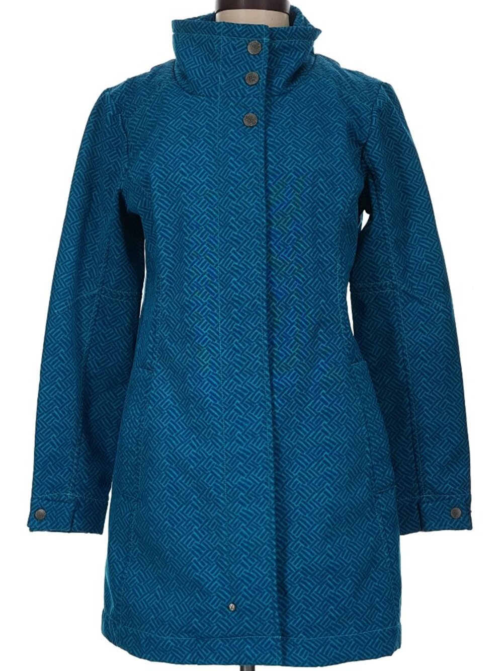 Title Nine Peacekeeper Women’s Zip Front Blue Coat Sz Medium